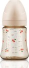 زجاجة رضاعة للأطفال من نوع Grosmimi PPSU، خالية من مادة BPA (6 أونصة، لون الكرز/الذهبي الوردي)