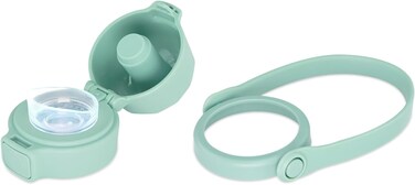 جروسميمي عبوة ملحقات متعددة - غطاء كوب وطرف سيليكون وحزام يد (فستقي)