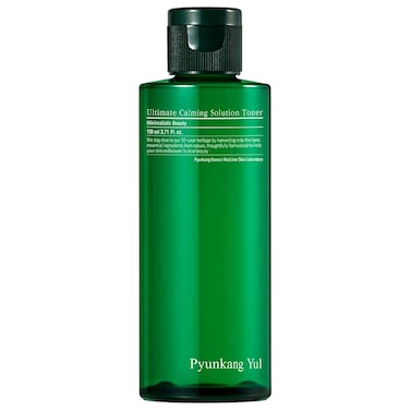 [PKY] Pyunkang Yul Ultimate Calming Solution Toner with Honeysuckle Flower, Ceramides, Hyaluronic Acid, Centella Asiatica, for Moisturized, Nourishing, Sensitive, Tired Facial Skin 3.71fl.oz.