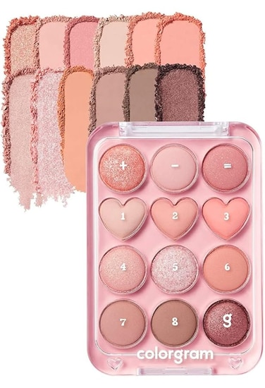 COLORGRAM 02 PINK+MAUVE PIN POINT EYESHADOW PALETTE 9.9G