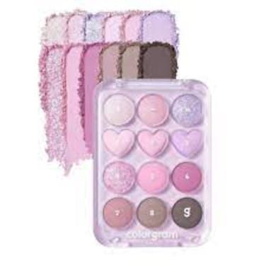 COLORGRAM 03 PINK+LAVENDER PIN POINT EYESHADOW PALETTE 8.9G