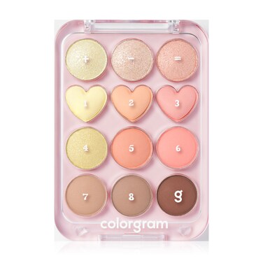 COLORGRAM 05 BLOSSOM+CORAL PIN POINT EYESHADOW PALETTE 8.9G