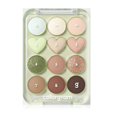 COLORGRAM 06 BUTTERCUP+BROWN  PIN POINT EYESHADOW PALETTE 9.2G