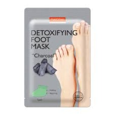 PUREDERM DETOXIYING FOOT MASK CHARCOAL 1PAIR