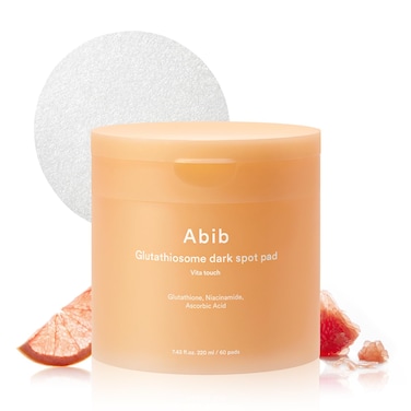 AbibGlutathiosome dark spot pad Vita touch 60 Pads / 7.43 fl.oz., Korean Skincare, Dark Spot, Hyperpigmentation Toner Pads for Sensitive, Uneven Skin, Niacinamide, Viatmin C