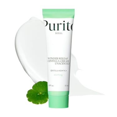 PURITOCentella Unscented Cream, Korean Centella, for All Skin Types, Soothing, Facial Cream for face, K-Beauty, Korean Skin Care, 50ml 1.7 fl.oz