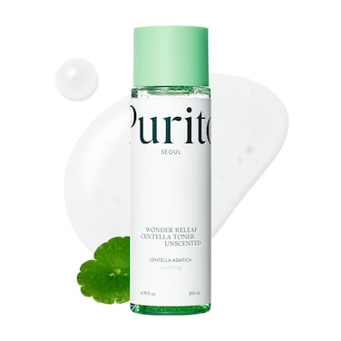 PURITOSeoul Wonder Releaf Centella Toner Unscented Korean Centella, for Sensitive Skin, Soothing, Facial Toner for face, K-Beauty, 200ml 6.76 fl.oz