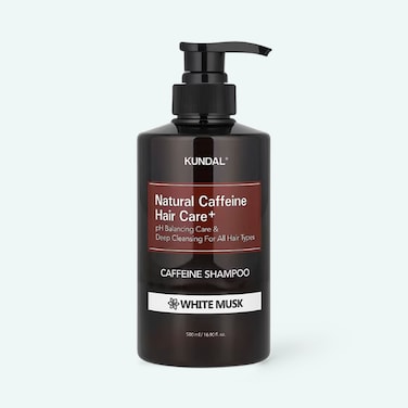 KUNDAL NATURAL CAFFEINE HAIR SHAMPOO WHITE MUSK 500ML