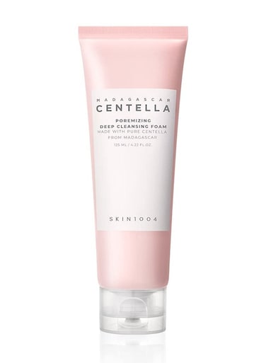 Skin1004 Madagascar Centella Poremizing Deep Cleansing Foam 4.22 Fl.Oz, 125ml, Remove Pore-Clogging Debris Pink