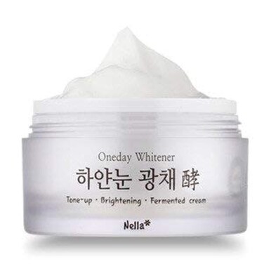 NellaWhitening and Brightening Tone-Up Cream, Fermented Natural Ingredients, Korean Beauty, 50 ml