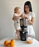 Kuvings AUTO10S Juicer - Easy Care Slow Juicer with 3L Capacity and 200W Motor Ideal for Fruit, Vegetables and Smoothies (Light Silver) (MATT BLACK)