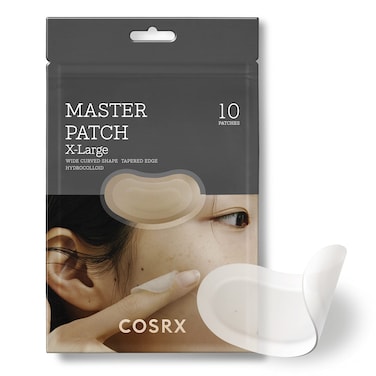 COSRX Master Patch Intensive, Oval-Shaped Hydrocolloid Pimple Patch with Tea Tree Oil &amp; Salicylic Acid, Quick &amp; Easy Blemish, Zit, Spot Treatment (10 Patches (X-Large), 10, Count)