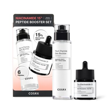 COSRXNiacinamide 15% Peptide Booster Set, Niacinamide Serum &amp; 6 Peptide Booster Toner, Daily Skincare Duo, Korean Skin Care