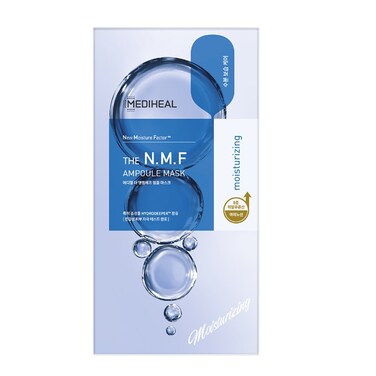 Mediheal The N.M.F Ampoule Mask, Infused With Moisturizing Amino Acids, Hydrating, 10's, 27 ml