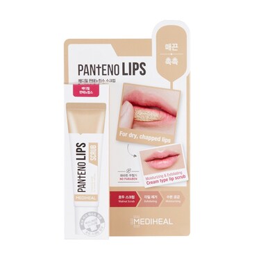 Mediheal Pantenolips Lip Scrub, Moisturizing &amp; Exfoliating for Dry, Chapped Lips, 10 ml