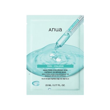 ANUA PDRN HYALURONIC ACID CAPSULE 100 SERUM MASK 100ML  1`S