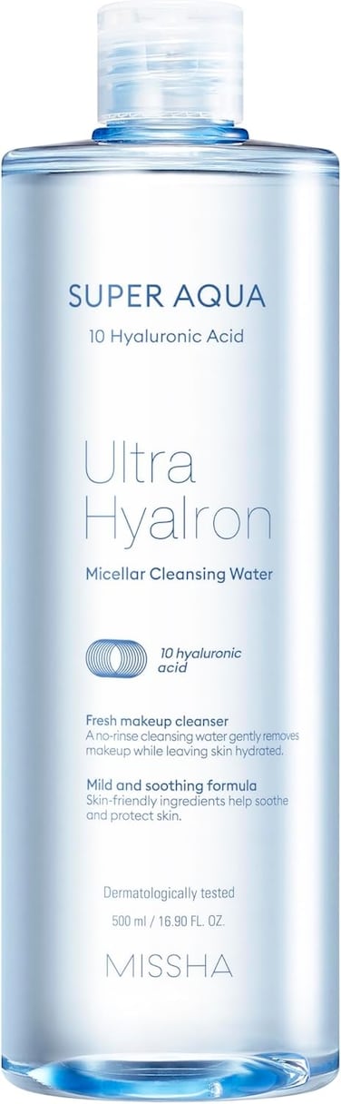 Missha Super Aqua Ultra Hyalron Micellar Cleansing Water