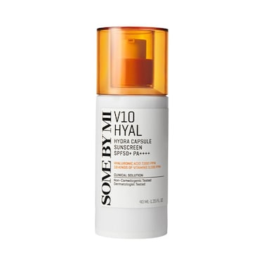 SOME BY MI V10 HYAL SPF50 Sunscreen Hydra Capsule - With 10 Vitamins And HYALuronic Acid - Suitable For Sensitive Skin - 40Ml