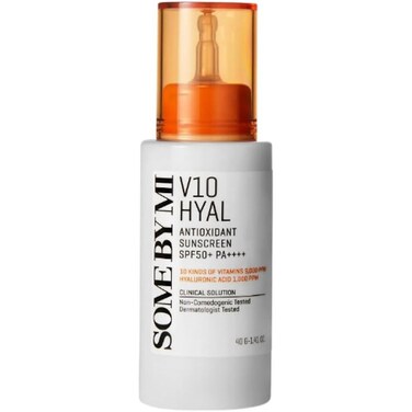SOME BY MI V10 HYAL SPF50 Sunscreen Antioxidant  - With Vitamin &amp; HYALuronic Acid To Nourish &amp; Replenish Moisture - Rich Sunscreen Provides Brightening &amp; Soothing Effects - 40Ml