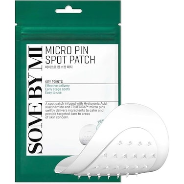 SOME BY MI Micro Pin Spot Patch - Microneedle Hydrocolloid Pimple Patch with Salicylic &amp; Hyaluronic Acid - Skin Troubles Care Focused Spot Cover - Pack of 1, 14mm 9 Counts