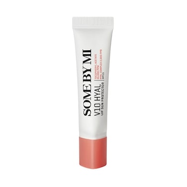 SOME BY MI V10 HYAL SPF15 Lip Sun Protector Rosy Shade - Lightweight And Non-Sticky Formula - Perfect For Daily Use - Keeps Dry And Chapped Lips Protected And Moisturized - 7Ml