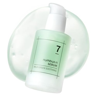 Numbuzin No.7 Mild Green Soothing Serum, Acne-Prone Skin, Sensitive Redness, Centella Asiatica, Green Tea, Lightweight Gel, Noni, Korean Skin Care For Face, 50ml