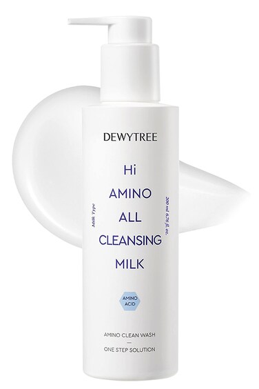 DewytreeHi Amino All Cleansing Milk - Hydrating Facial Cleanser for Sensitive Skin, Amino Acid Face Lotion Oil Cleanser Korean Exfoliating Face Wash, Face Cleanser for Women &amp; Men (6.76fl oz)