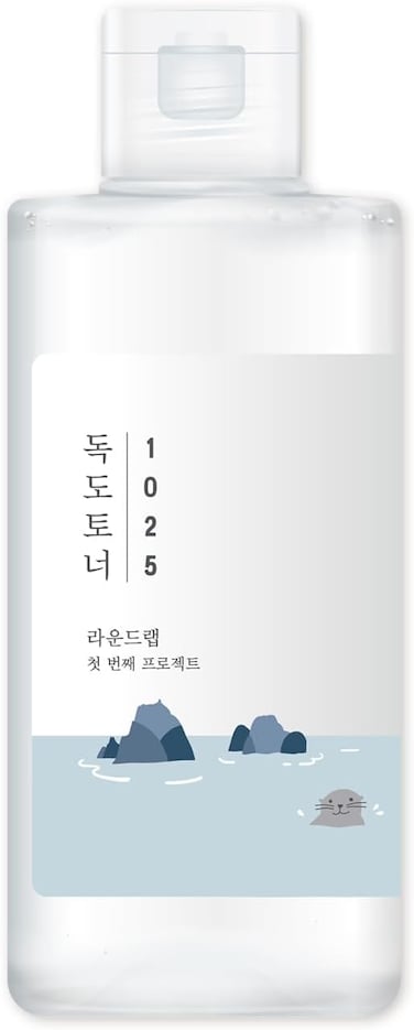 Round Lab 1025 Dokdo Toner 6.76 Fl Oz, Oil Control And Reduces Excess Sebum, Gentle Exfoliating Facial Toner, Deep Sea Water For Moisturization, Soft Finish Without Stickiness, Korean Skin Care