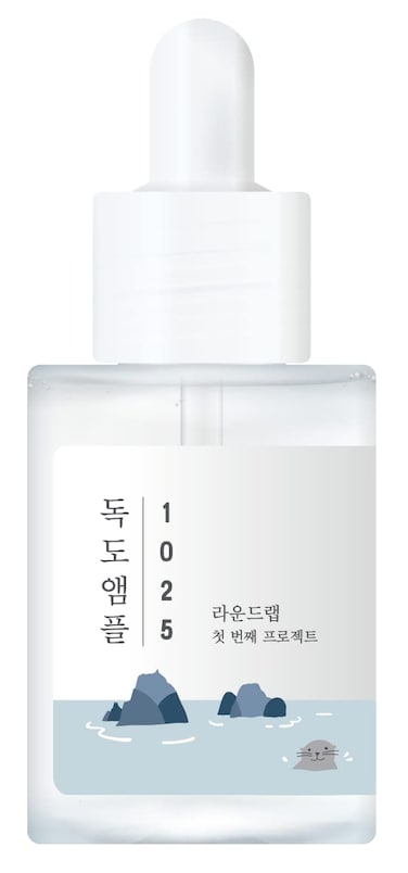 ROUND LAB1025 Dokdo Ampoule(Serum), Hydrating, Soothing, Instant nourishing, Hyaluronic acid, Unscented watery formula (1.58oz)