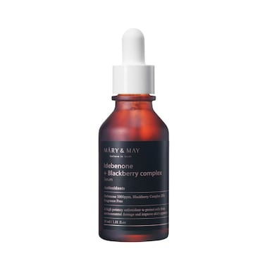 Mary&amp;May Idebenone + Blackberry Complex Serum - Potent Anti Aging Serum for Enhanced Antioxidant and Skin Nourishment - Korean Face Serum, EWG Green Grade, Cruelty-Free, 1.01 fl.oz.