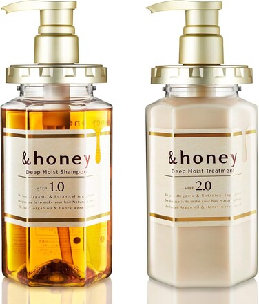 &amp; Honey Shampoo &amp; Conditioner Set Organic Hair And Scalp Care For Intense Cleansing And Hydration, Moisture-Enhancing Wash And Protection, Ideal For Straight, Curly, Frizzy