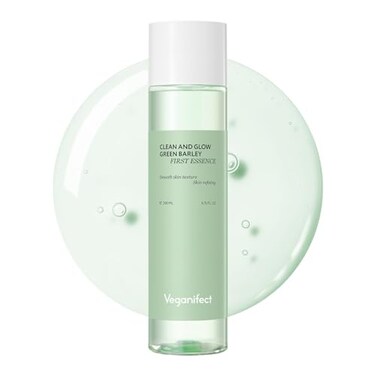 Veganifect Vegan Moisturizing Essence, Intense Hydration, For All Skin Types, Fermented Rice Extract, Glow Essence With Beta-Glucan, Hydrating For Dry, Dull And Flaky Skin, Unscented, K Beauty Toner