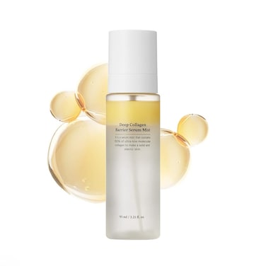 Deep Collagen Barrier Serum Mist, Glow-boosting, Vitamin C &amp; Collagen Serum Facial Mist Spray, Collagen, Peptides, Amino Acid, Korean Skincare, 3.21 fl.oz.