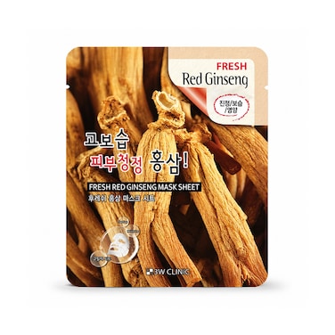 3W Clinic Fresh Red Ginseng Mask Sheet 23g