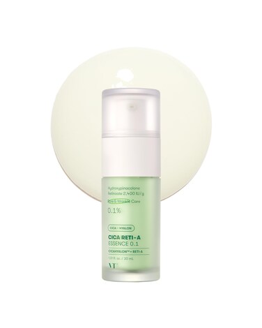 VT Cosmetics Cica Reti-A Retinol Essence 0.1 Skin Balancing Essence For Sensitive Skin 1.01 fl oz