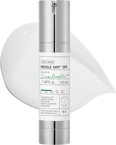 VT COSMETICS CICA Reedle Shot 300   Advanced Night Exosome, Microneedling Serum, Centella Asiatica, Hyaluronic Acid, Propolis, Soft Skin, Regeneration, Glass Skin, Korean Skin Booster 1.69Fl Oz (50ml)