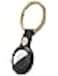 CYRILL Premium PU Leather Case for AirTag, Portable Protector Case with Keychain for Airtags Tracker Cover Skin - Black
