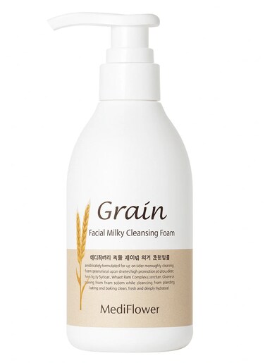 MEDIFLOWER GRAIN FACIAL MILKY CLEANSING FOAM 500ML