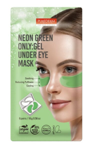 PUREDERM NEON GREEN ONLY: GEL UNDER EYE MASK 6gx16`s