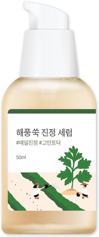 ROUND LAB Mugwort Calming Serum 50ml / Soothing, Refreshing, Mugwort Extract Serum