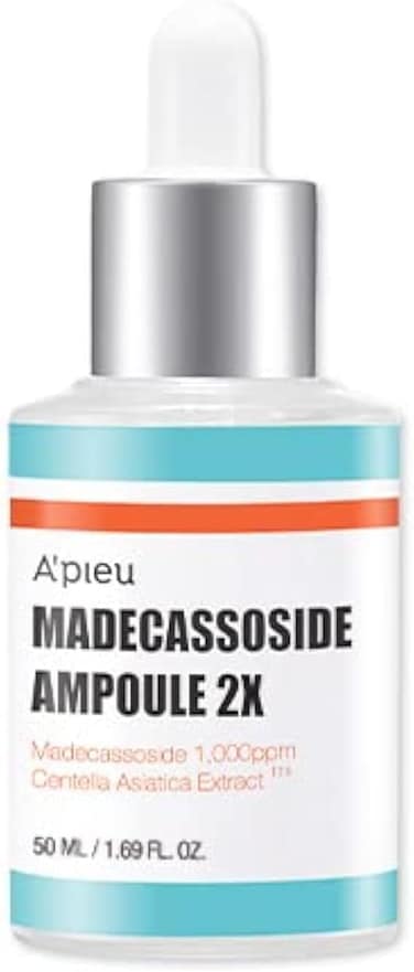A'PIEU Madecassoside Ampoule Large Size 1.69oz (50ml) 2nd Generation- Centella Asiatica and Madecassoside Serum - Sensitive skin, Intensive soothing, deep moisture