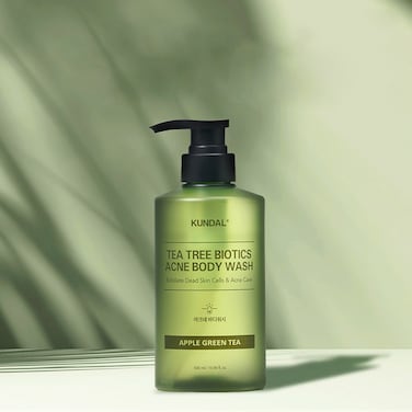 KUNDAL TEA TREE BIOTICS ACNE BODY WASH APPLE GREEN TEA  500ML