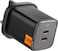 Spigen 65W Dual USB C 2 Ports Wall Charger GaN III Tech PD 3.0 PPS Ultra Fast Charging Adapter for iPhone 17 16 15 14 13 12 Pro Max Macbook Air iPad Pro Pixel 10 Samsung Galaxy S25 Ultra - Black