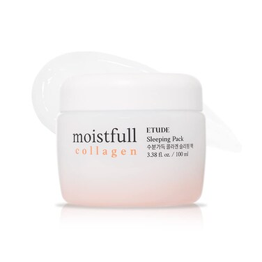 ETUDEHOUSE Moistfull Collagen Sleeping Pack 100ml #22, Moist Smooth Skin, Facial Moisturizing Care Night Cream Makes Your Skin Bouncy &amp; Dewy, Facial Lotion for Dry, Sensitive, Oily Skin, K-beauty