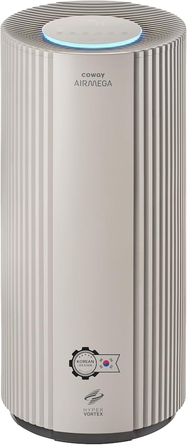 COWAY Air Purifiers for Whole Home Large Room Up to 3,285ft&sup2;, True HEPA Filter for Smoke, Allergen, Pet Dander, Odor, AQI Display, 21dB Noise Level, Turbo Eco Mode, AM450 Beige