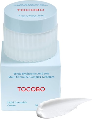 TOCOBO] Multi Ceramide Cream 1.7 Fl oz / 50ml   Moisture cream, Ceramide moisturizer, Korean Skin Care, Natural Ingredients, Sensitive Skin   Cruelty Free, Korean Vegan Cream