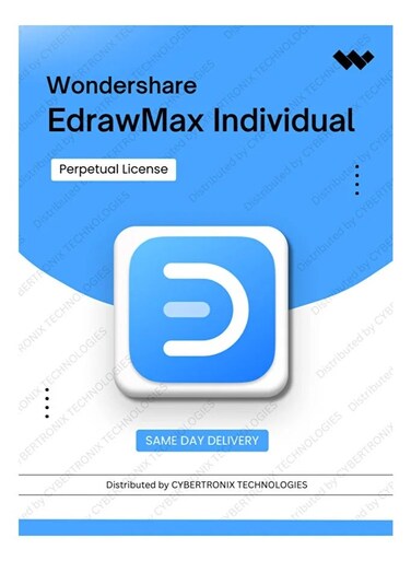 WonderShare EdrawMax Individual   Perpetual Plan   Digital License   Same Day Delivery