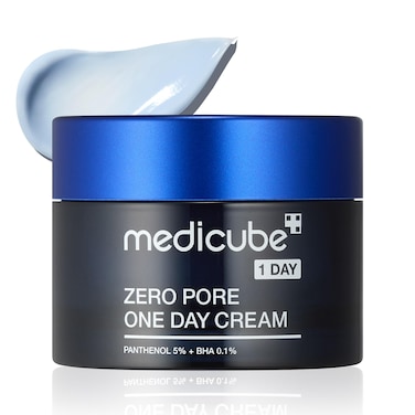 MedicubeZero Pore One-Day Cream 1.7 fl.oz - Visibly Smaller Pores, Controls Excess Oil - Pore Refining Cream with Panthenol, Salicylic Acid, and Niacinamide - Korean Skincare