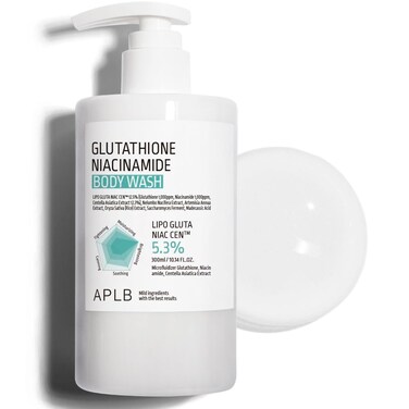 APLBGlutathione Niacinamide Body Wash, LIPO GLUTA NIAC CEN&acirc;&bdquo;&cent; 5.3% 10.14 FL.OZ/Korean Skincare, Gentle Ingredients for The Safety of Your Skin, Long Lasting deep Moisture for Soft Skin
