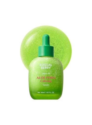 Eqqualberry Aloe Pdrn Calming Smoothie Serum Soothing Korean Skin Care For Sensitive Skin, Cica &amp; Aloe For Repair, Hydrating &amp; Radiant Glow 30ml
